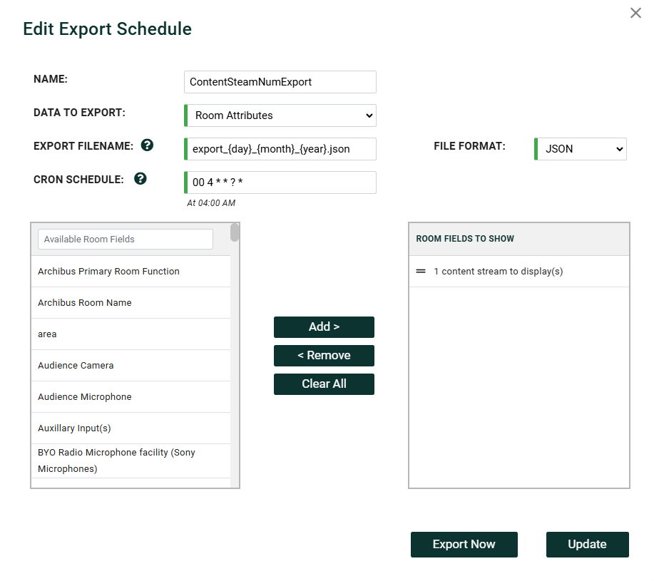 Dynamic Data Import and Export with Innomesh - Synchronised AV Room Data with External Data Sources